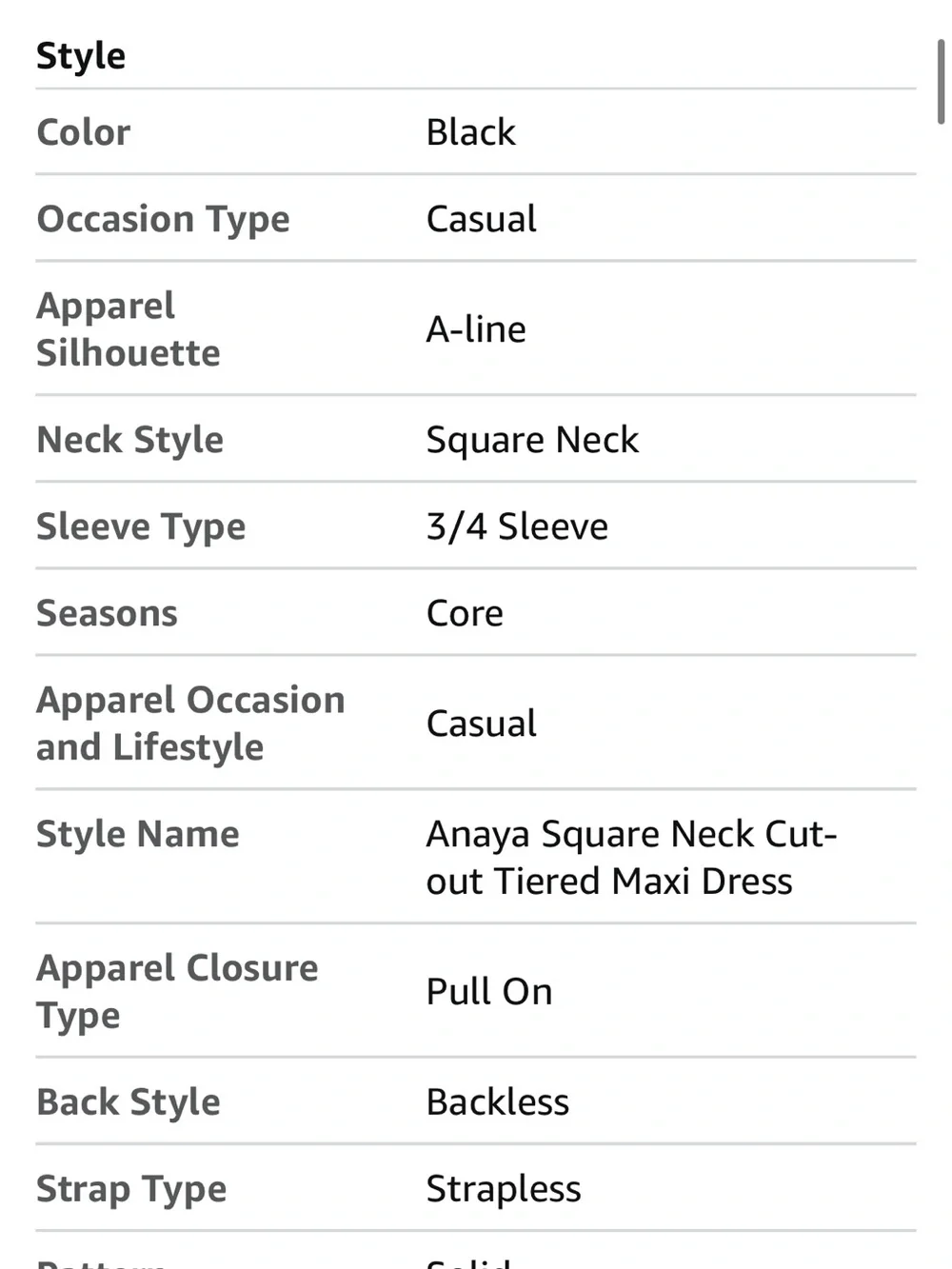 Anaya Square-Neck Cut-Out Tiered Maxi Dress - Picture 8 of 12